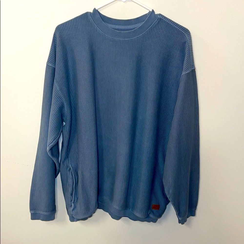 Blue sweatshirt